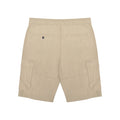 Stone - Back - Lambretta Mens Utility SS25 Cargo Shorts