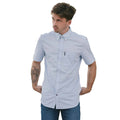 Sky Blue - Side - Lambretta Mens SS25 Oxford Shirt