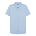 Sky Blue - Front - Lambretta Mens SS25 Oxford Shirt