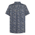 Navy - Back - Lambretta Mens SS25 Paisley Shirt