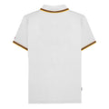 White-Tobacco-Navy-Gold - Back - Lambretta Mens SS25 Triple Tipped Big & Tall Polo Shirt