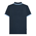 Navy-White-Blue-Smoke Blue - Back - Lambretta Mens SS25 Triple Tipped Big & Tall Polo Shirt