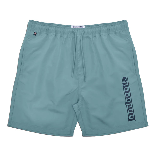 Smoke Blue - Front - Lambretta Mens SS25 Swim Shorts