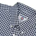 Navy-White - Side - Lambretta Mens SS25 Gingham Shirt