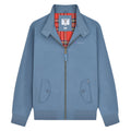 Mid Blue - Front - Lambretta Mens Shower Resistant Harrington Jacket