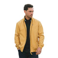 Mustard - Side - Lambretta Mens Shower Resistant Harrington Jacket