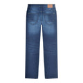 Dark Blue - Back - Lambretta Mens Chester Straight Jeans