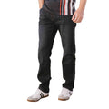 Dark Navy - Side - Lambretta Mens Chester Straight Jeans