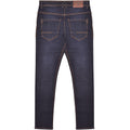 Dark Navy - Back - Lambretta Mens Stafford Slim Jeans