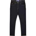 Black - Front - Lambretta Mens Stafford Slim Jeans