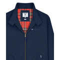 Navy - Side - Lambretta Mens Shower Resistant Harrington Jacket