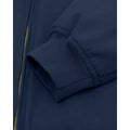 Navy - Close up - Lambretta Mens Shower Resistant Harrington Jacket