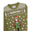 Khaki - Side - Lambretta Mens AW25 Scooter Christmas Jumper