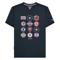 Navy - Front - Lambretta Mens Badge T-Shirt