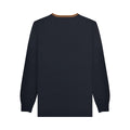 Iron-Black - Back - Lambretta Mens Tipped Knitted Jumper