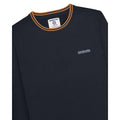 Iron-Black - Side - Lambretta Mens Tipped Knitted Jumper
