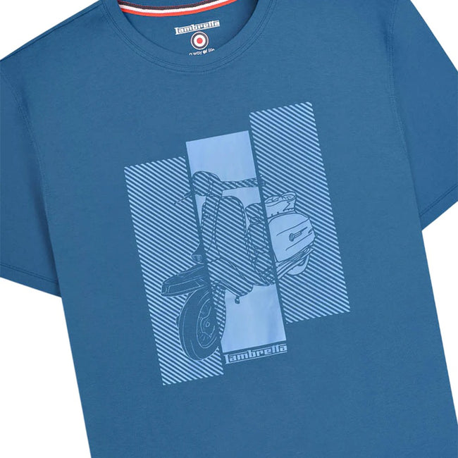 Dark Blue - Lifestyle - Lambretta Mens Scooter T-Shirt