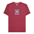 Burgundy - Front - Lambretta Mens Box Logo T-Shirt