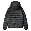 Black - Back - Lambretta Mens AW25 Hooded Puffer Jacket