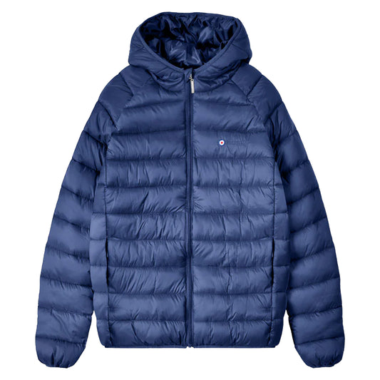 Navy - Front - Lambretta Mens AW25 Hooded Puffer Jacket