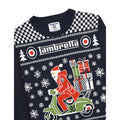 Navy - Side - Lambretta Mens AW25 Scooter Christmas Jumper