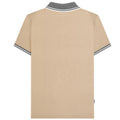 Stone-Iron - Back - Lambretta Mens Contrast Tipped Polo Shirt