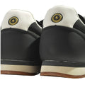Black-White - Back - Lambretta Mens Diego Trainers