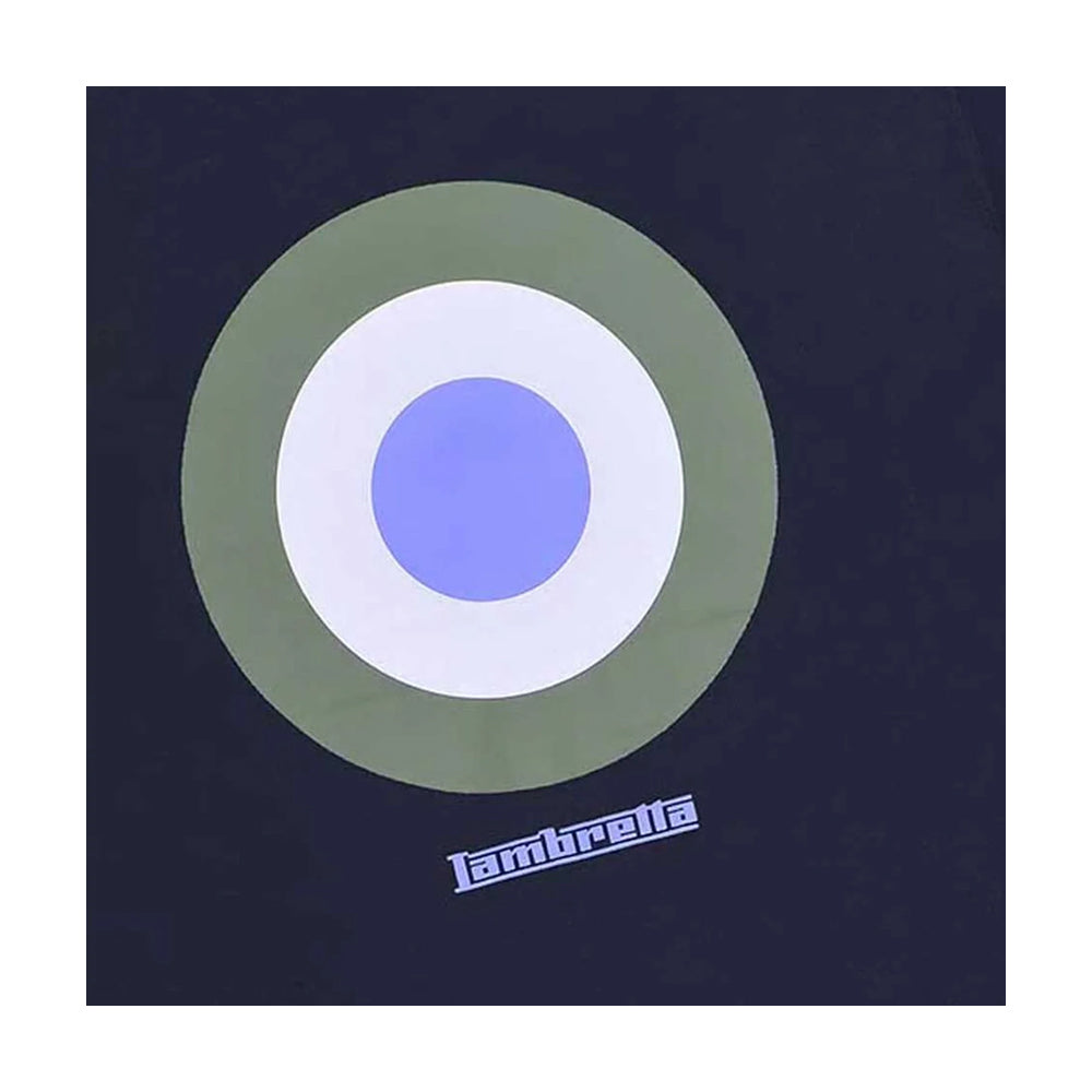 Navy - Side - Lambretta Mens Target T-Shirt