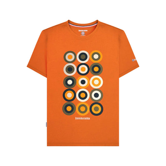 Apricot - Front - Lambretta Mens Mod Target T-Shirt
