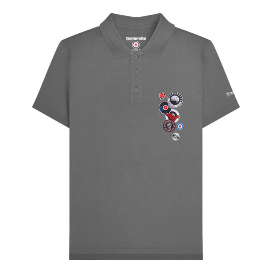 Iron - Front - Lambretta Mens Badge Polo Shirt