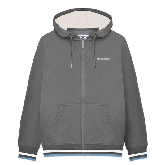 Iron - Front - Lambretta Mens Full Zip Hoodie