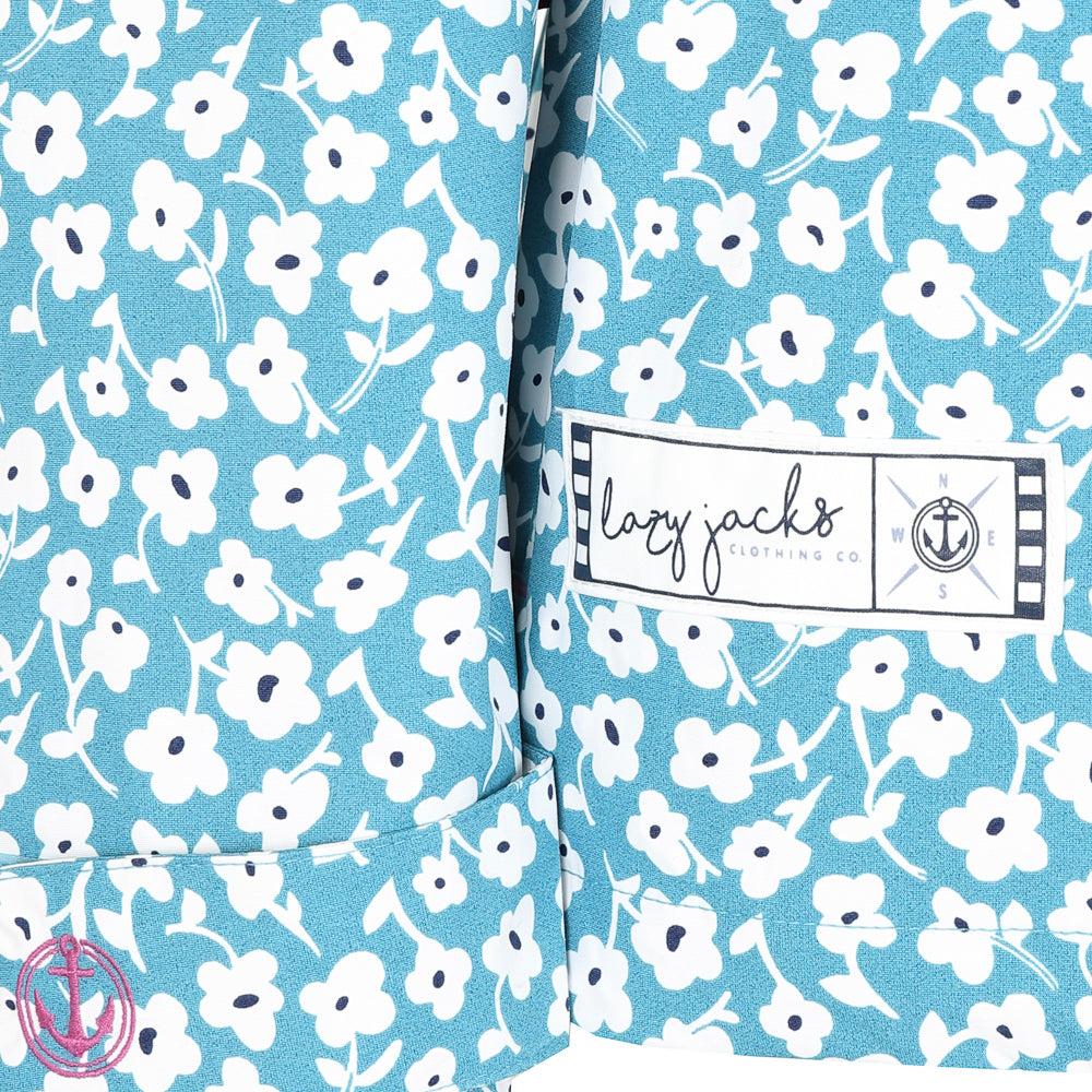 Sky Blue - Pack Shot - Lazy Jacks Womens-Ladies Buttercups Waterproof Jacket