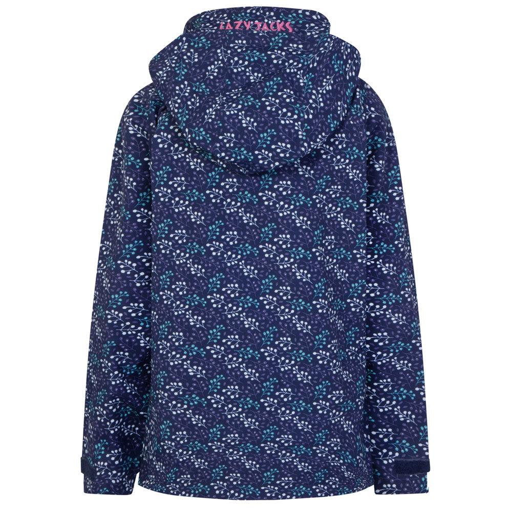 Navy-Green - Side - Lazy Jacks Womens-Ladies Bud Waterproof Jacket