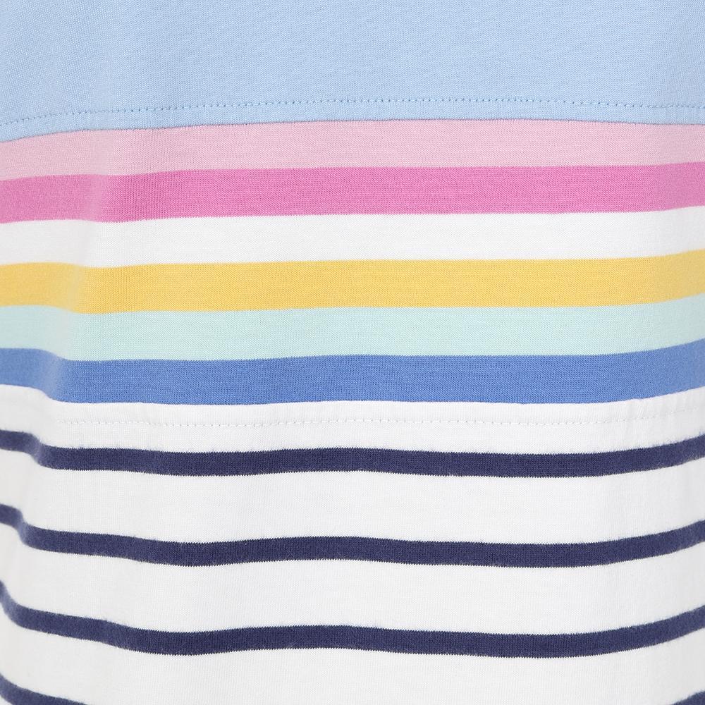 Sky - Pack Shot - Lazy Jacks Womens-Ladies Striped T-Shirt Dress