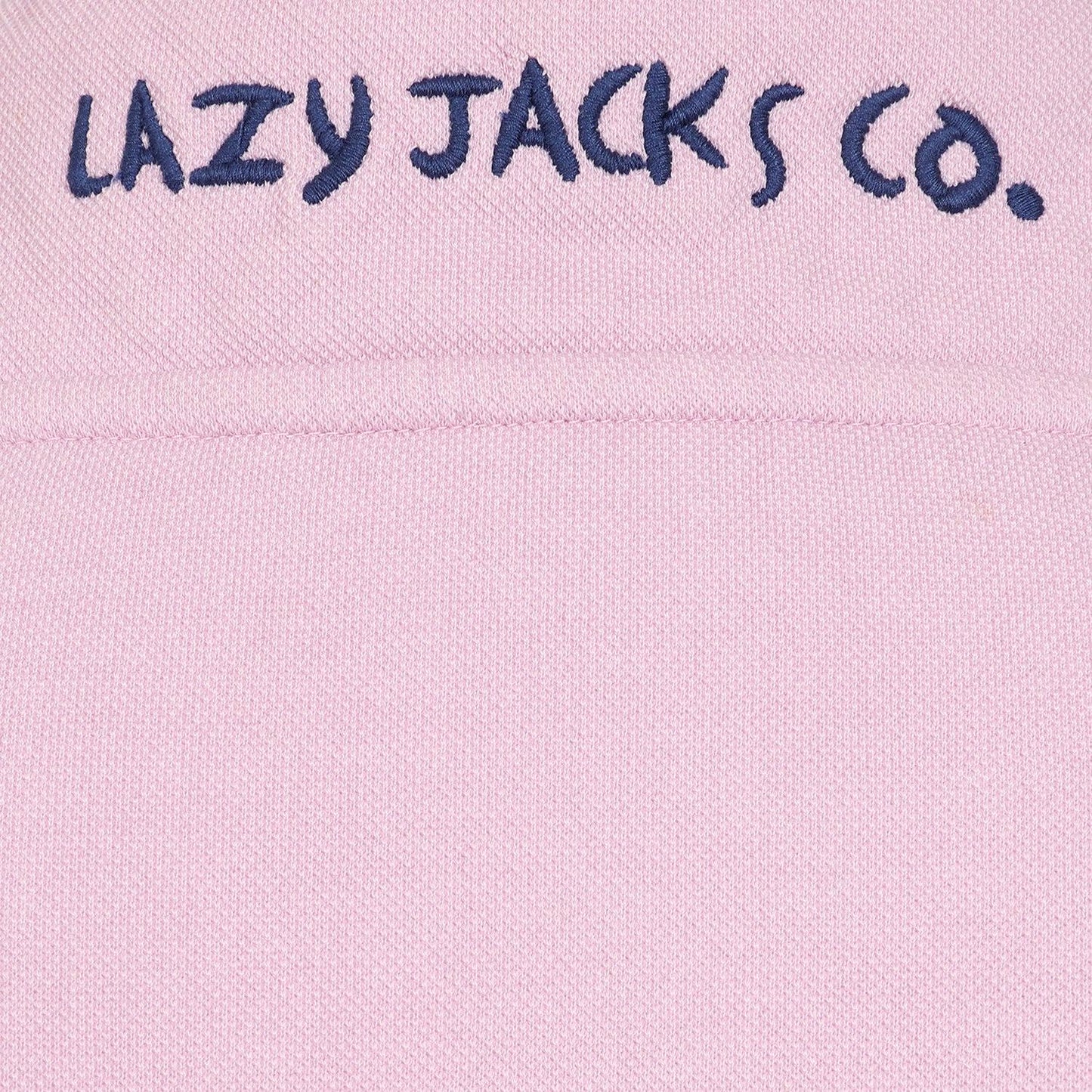 Pink - Pack Shot - Lazy Jacks Womens-Ladies Pique Button Neck Sweatshirt