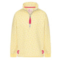 Sunshine - Front - Lazy Jacks Girls Printed Quarter Zip Sweatshirt