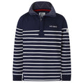 Marine - Back - Lazy Jacks Mens Quarter Zip Sweatshirt