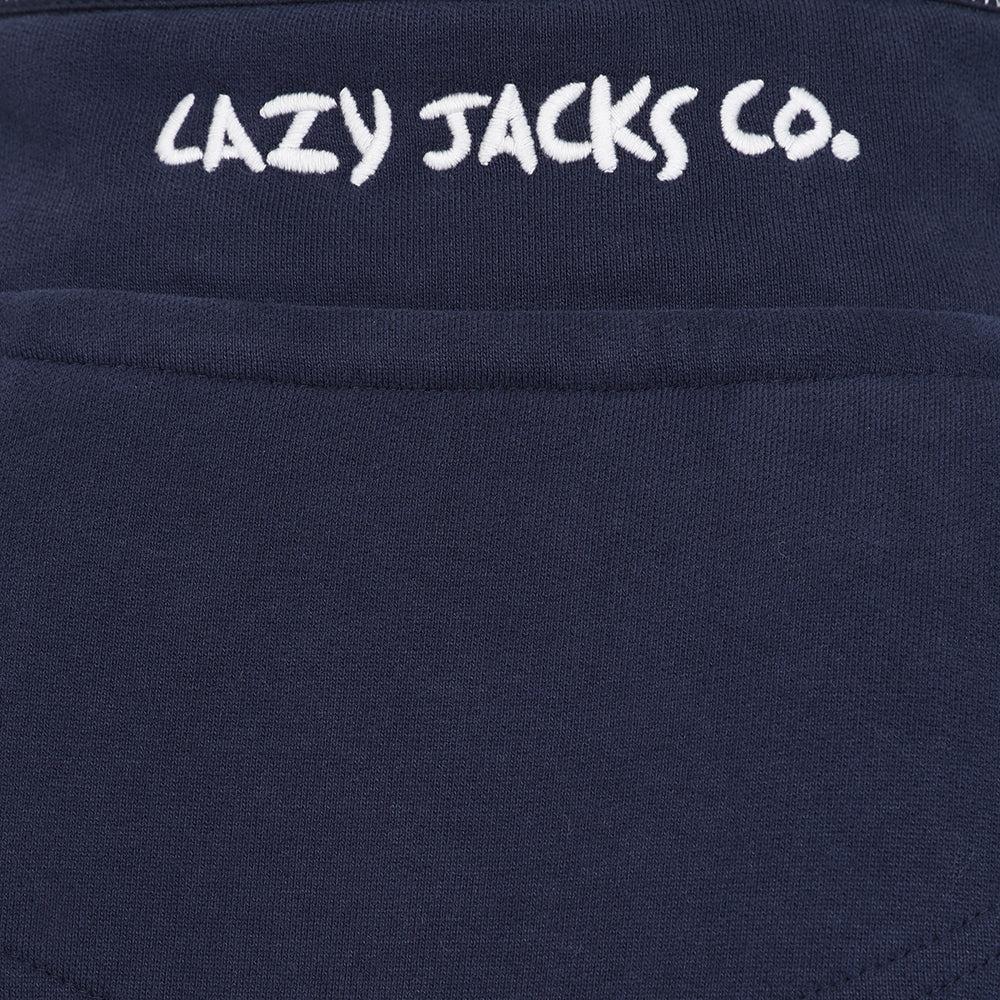 Rouge - Pack Shot - Lazy Jacks Mens Striped Sweatshirt