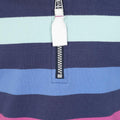 Twilight - Side - Lazy Jacks Childrens-Kids Striped Quarter Zip Sweatshirt