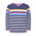 Prism Dusty Blue - Pack Shot - Lazy Jacks Girls Striped Breton Top