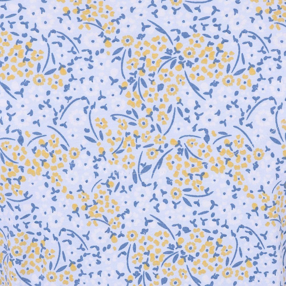 Blue-Yellow - Close up - Lazy Jacks Womens-Ladies Primrose Dress