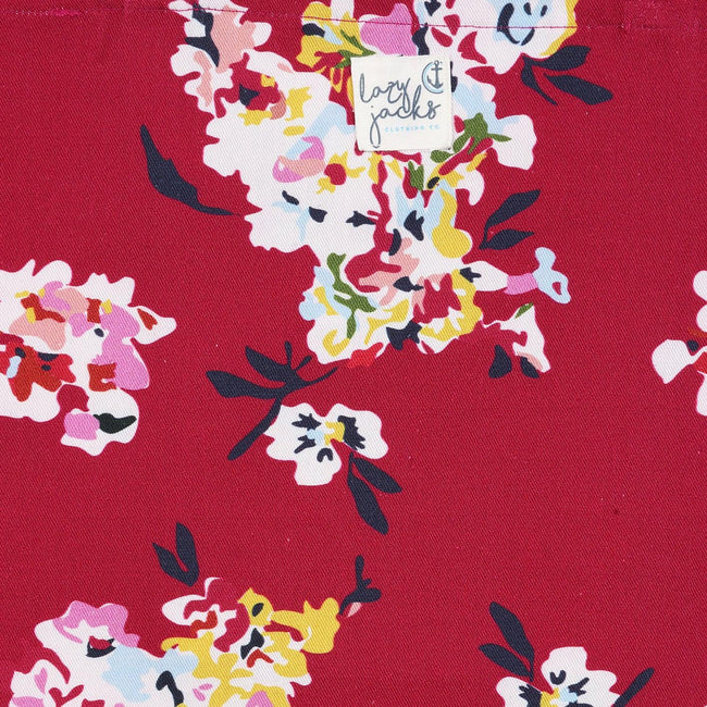 Rouge - Back - Lazy Jacks Wildflower Tote Bag