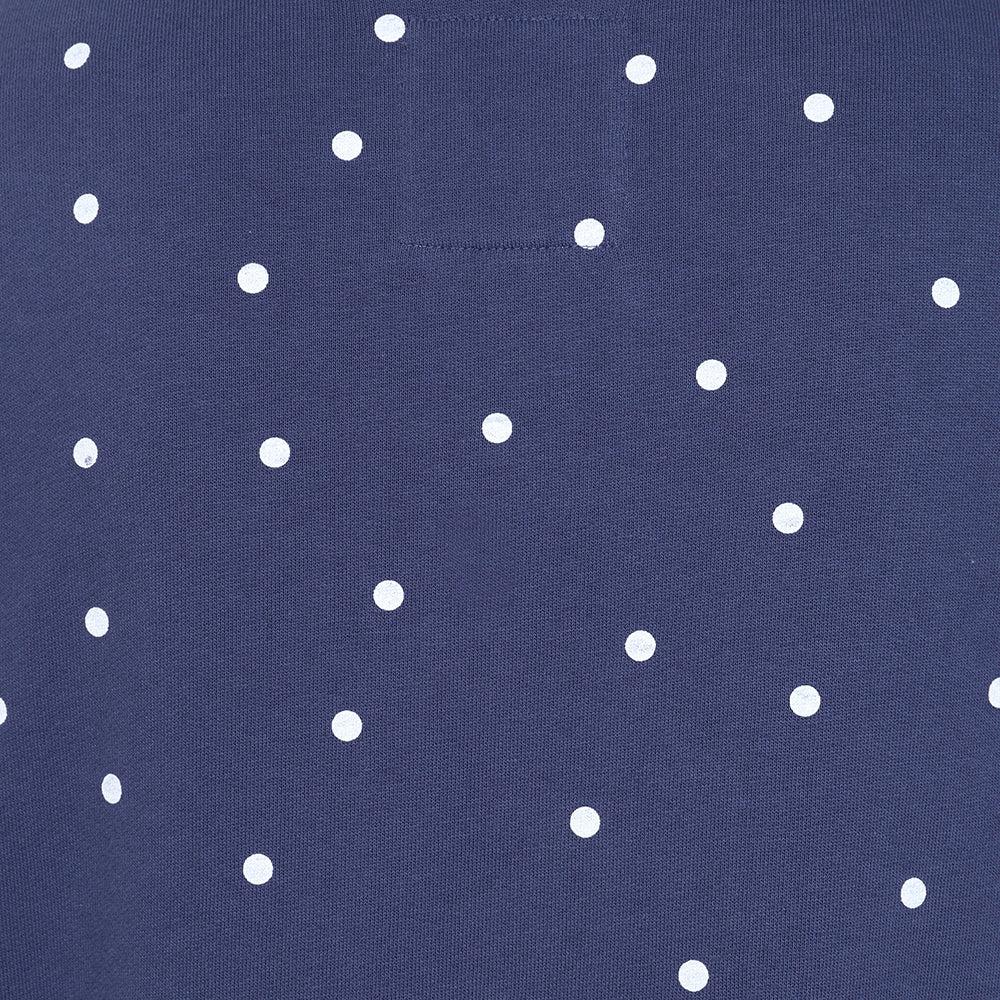 Twilight-White - Pack Shot - Lazy Jacks Womens-Ladies Polka Dot Sweatshirt