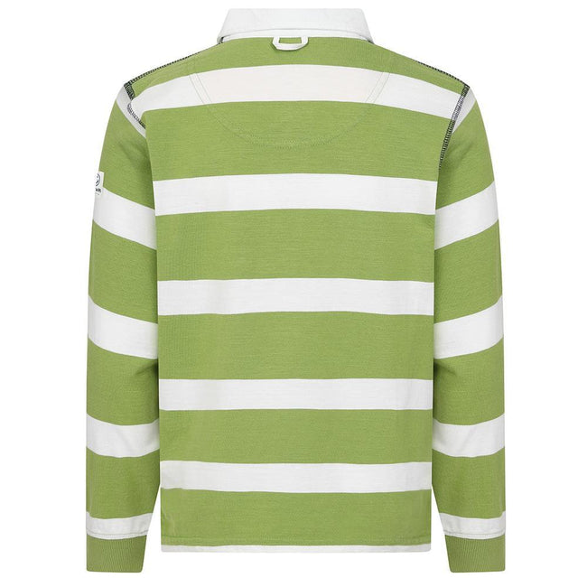 Lime - Side - Lazy Jacks Boys Striped Rugby Shirt