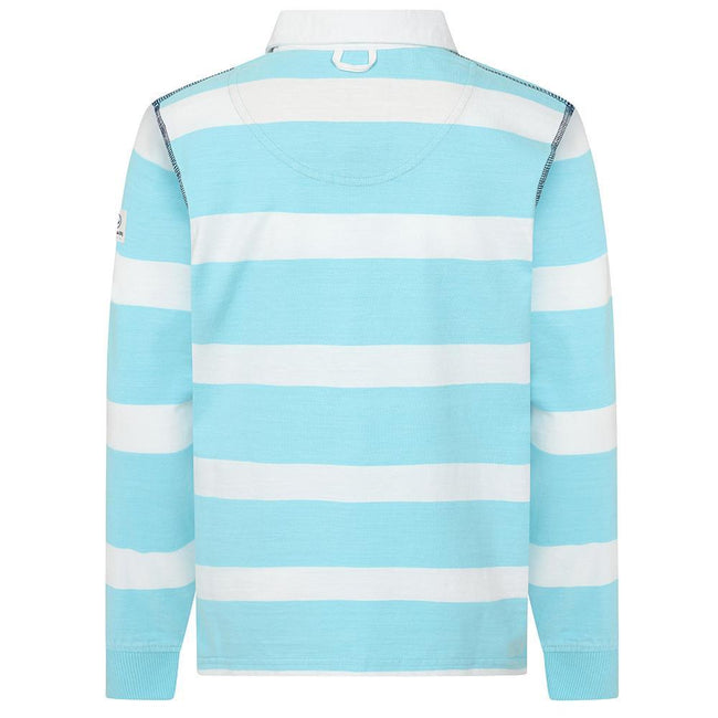 Spearmint - Side - Lazy Jacks Boys Striped Rugby Shirt