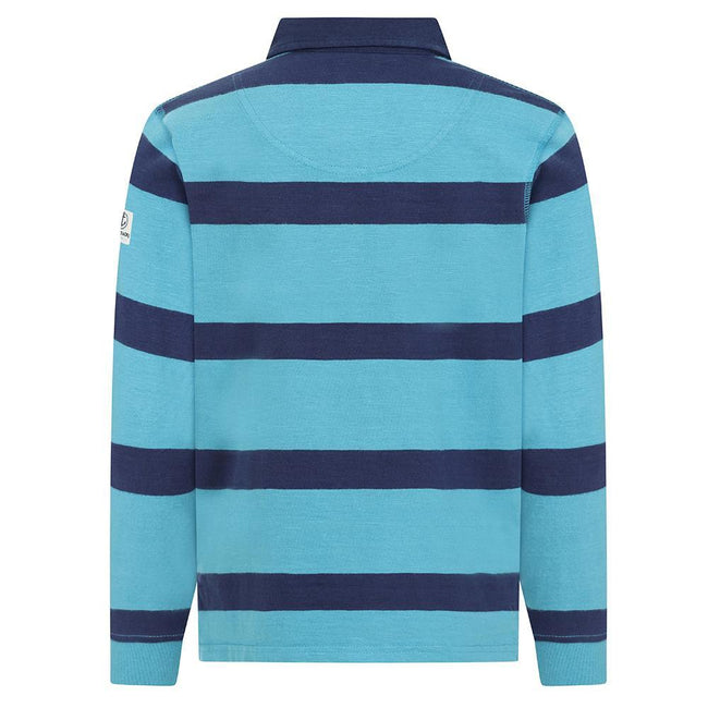 Teal - Lifestyle - Lazy Jacks Boys Striped Rugby Shirt