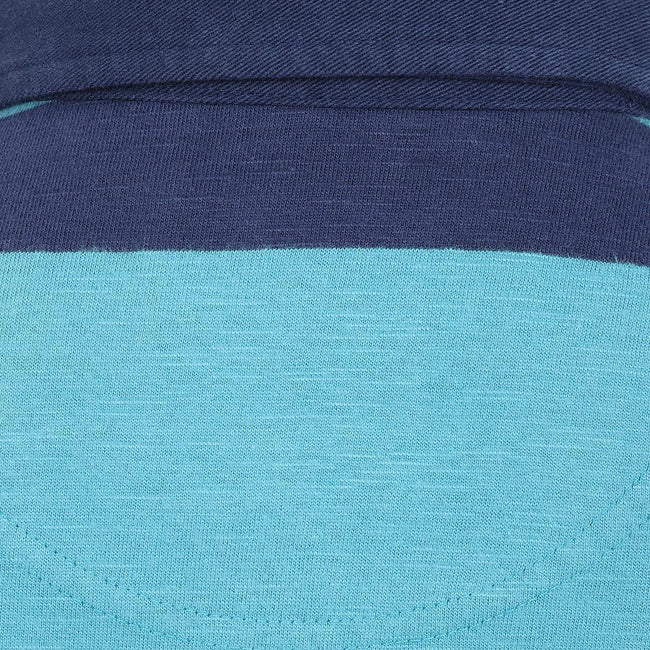 Teal - Pack Shot - Lazy Jacks Boys Striped Rugby Shirt