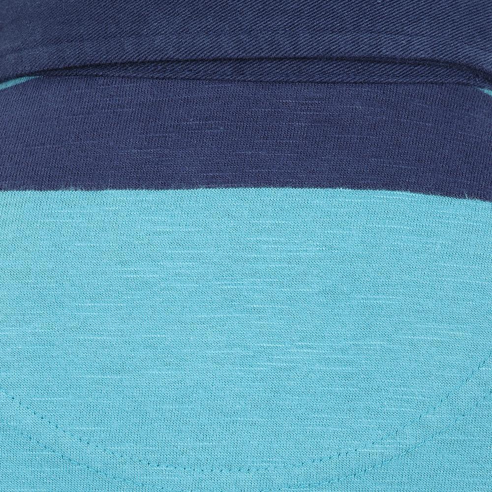 Teal - Pack Shot - Lazy Jacks Boys Striped Rugby Shirt