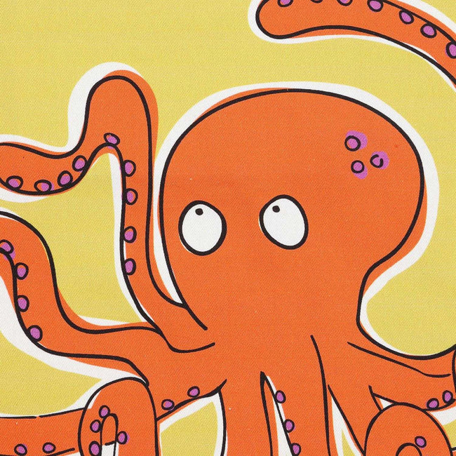 Yellow - Side - Lazy Jacks Octopus Tote Bag