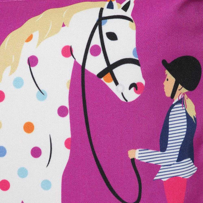 Purple - Side - Lazy Jacks Pony Cosmetic Bag